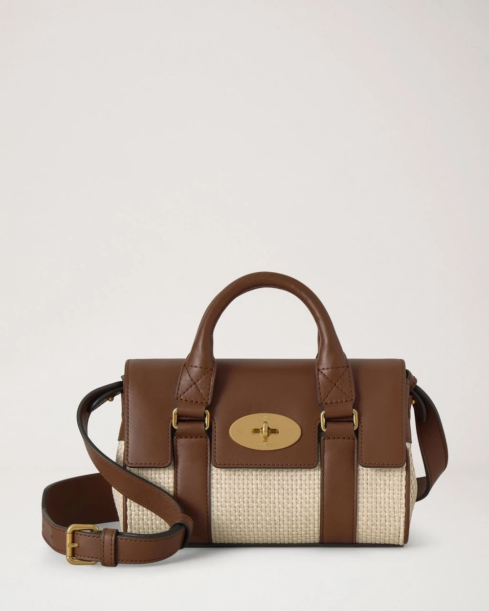 Mini Heritage Bayswater Raffia Ecru-Bright Oak