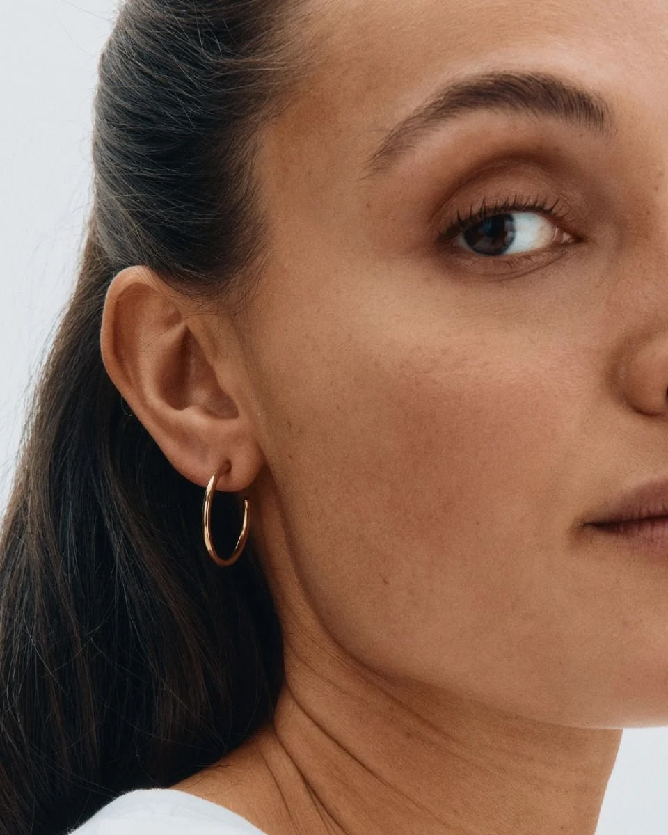 Hoops Earrings Gold M