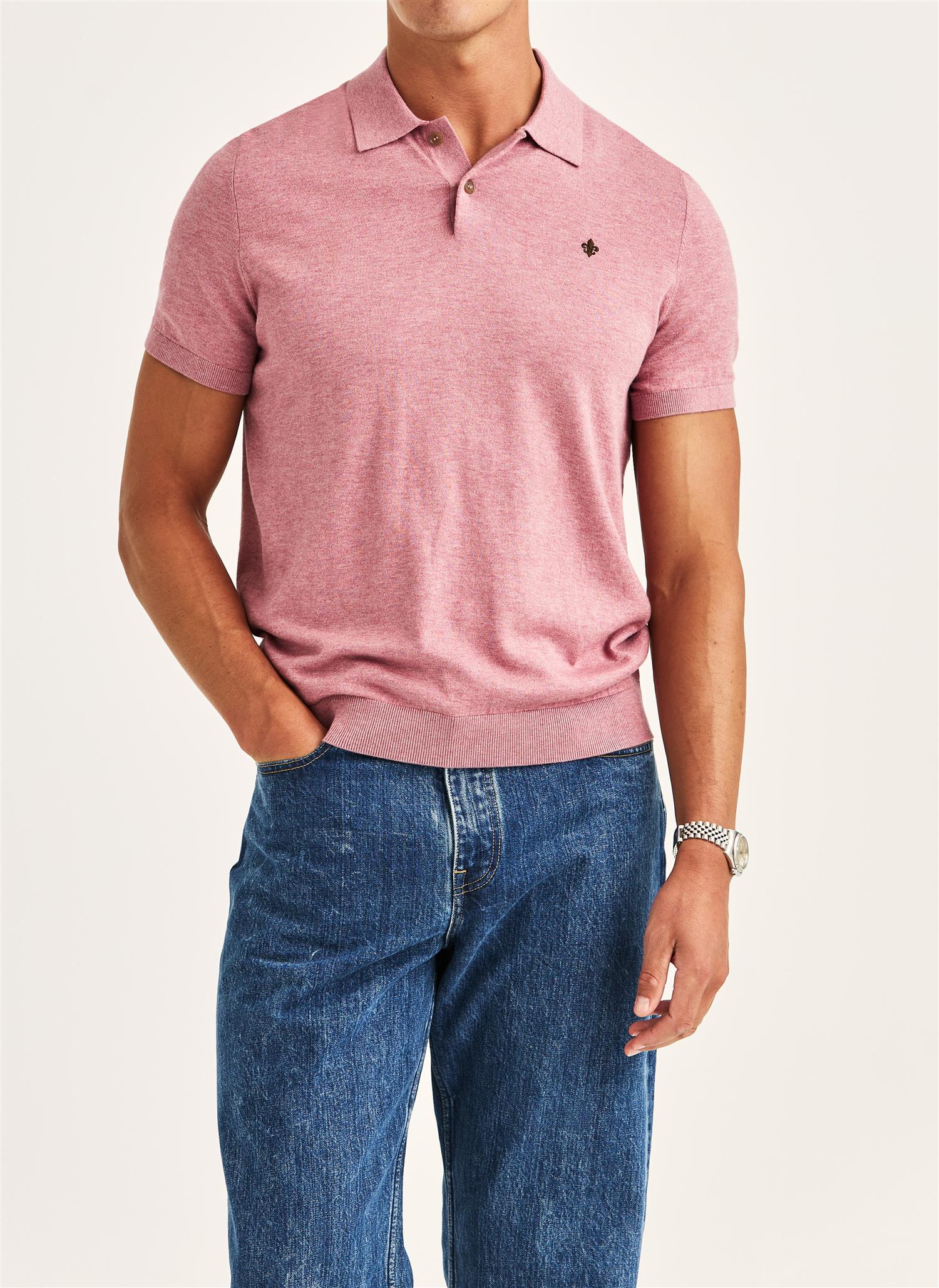 Riley SS Polo - Pink