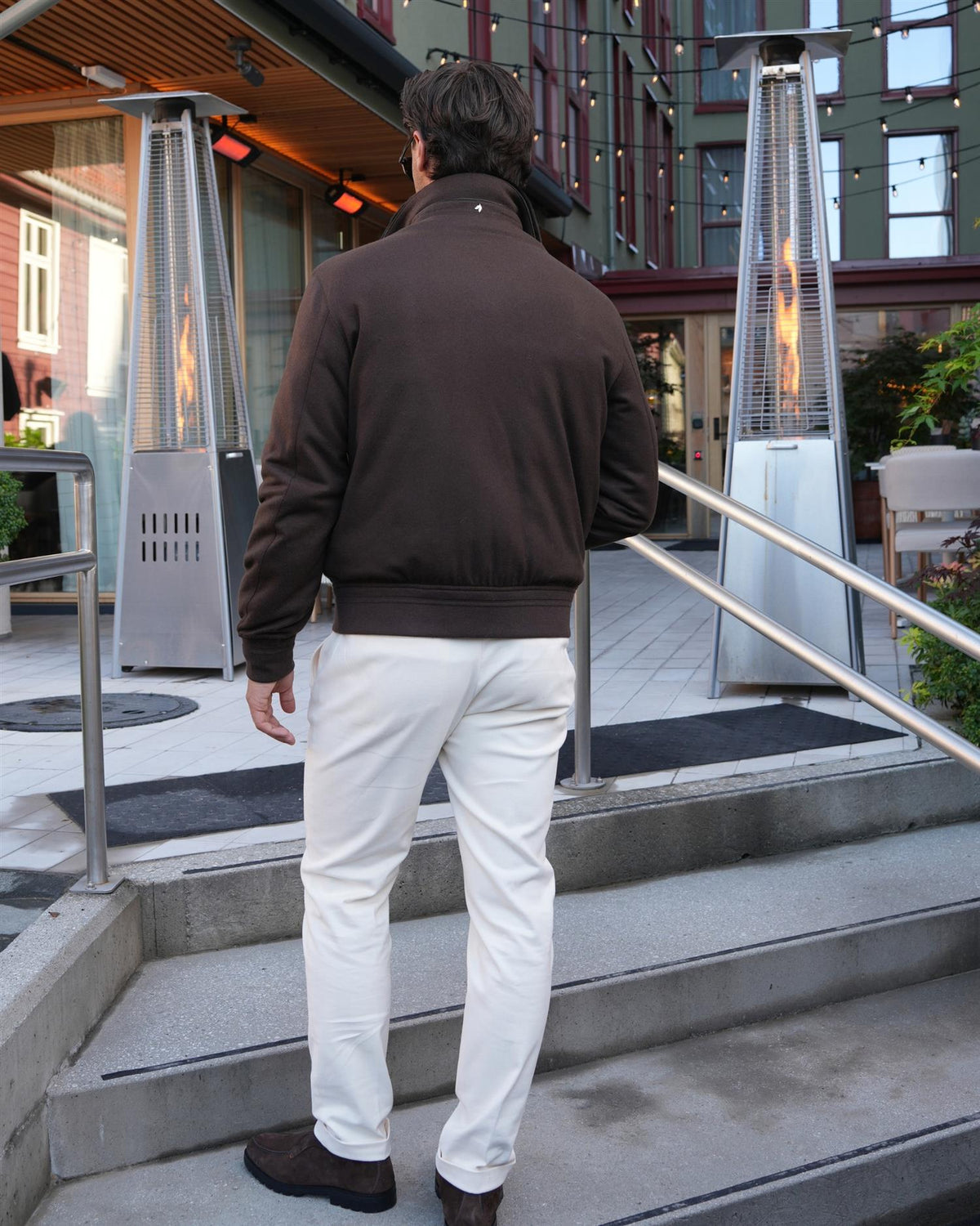 Light Down Jacket - Brown