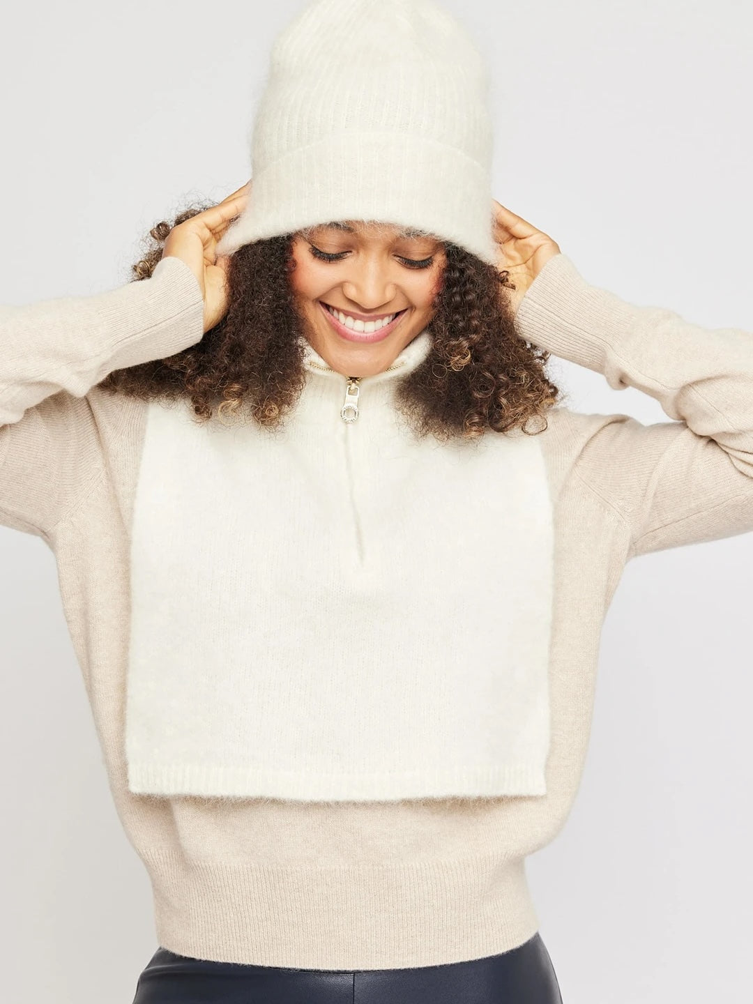 Belinda Chunky High Neck - Bright White