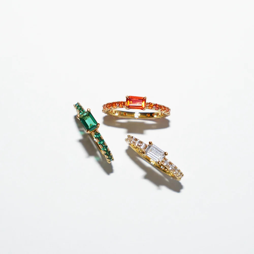 Ultra Slim Ring Orange Gold