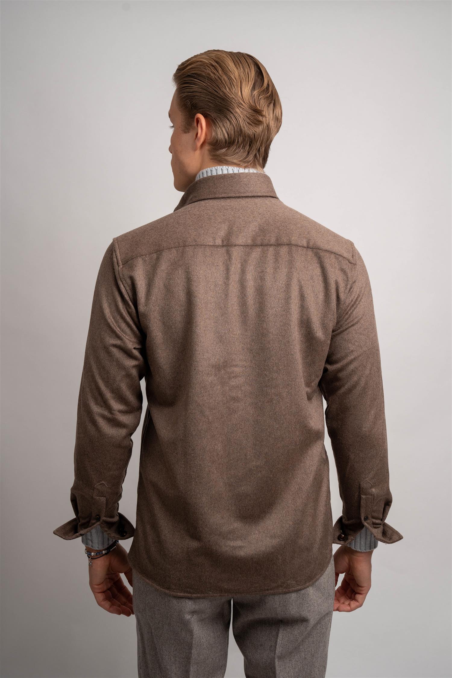 Wool Overshirt - Sand