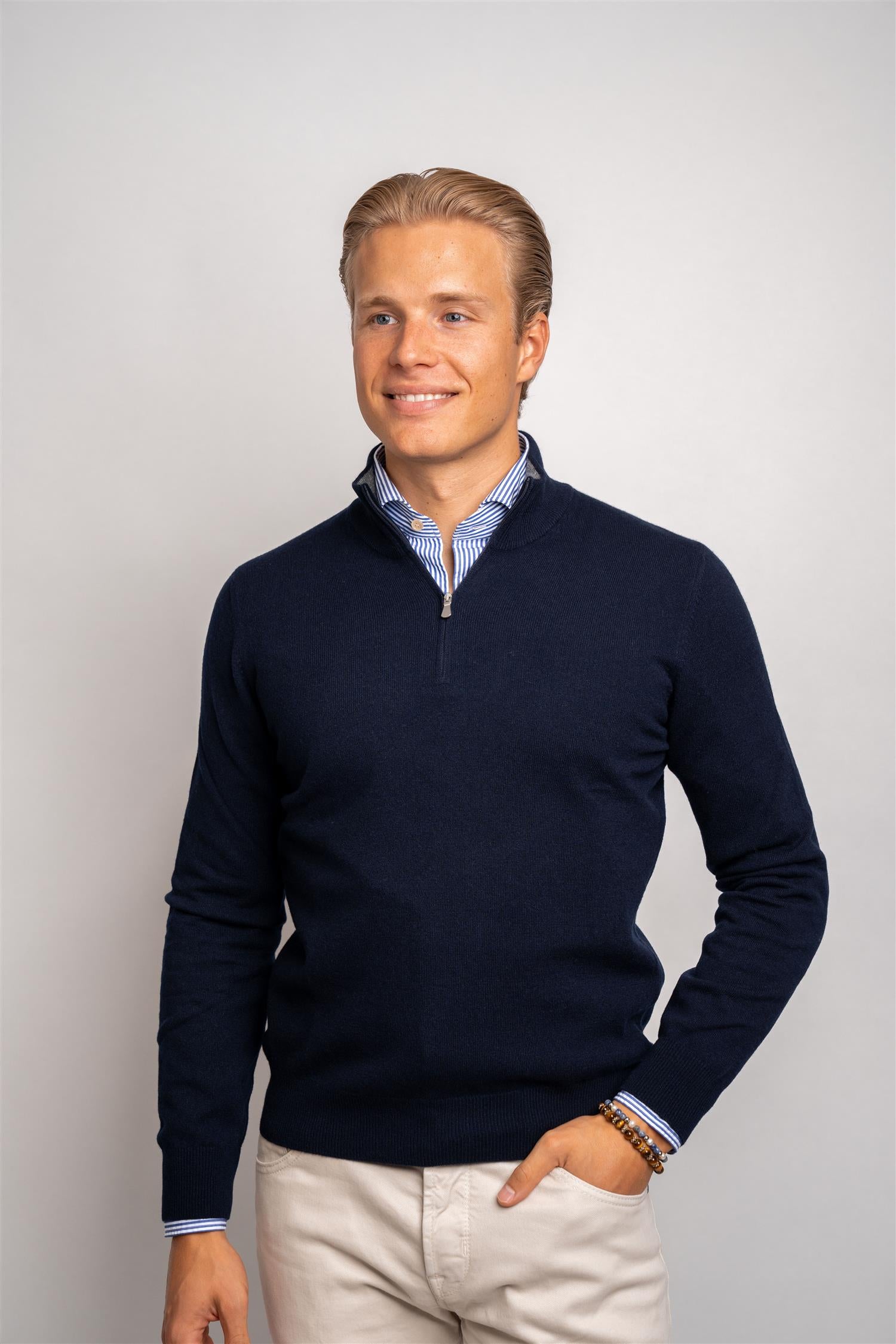 Half Zip - Navy