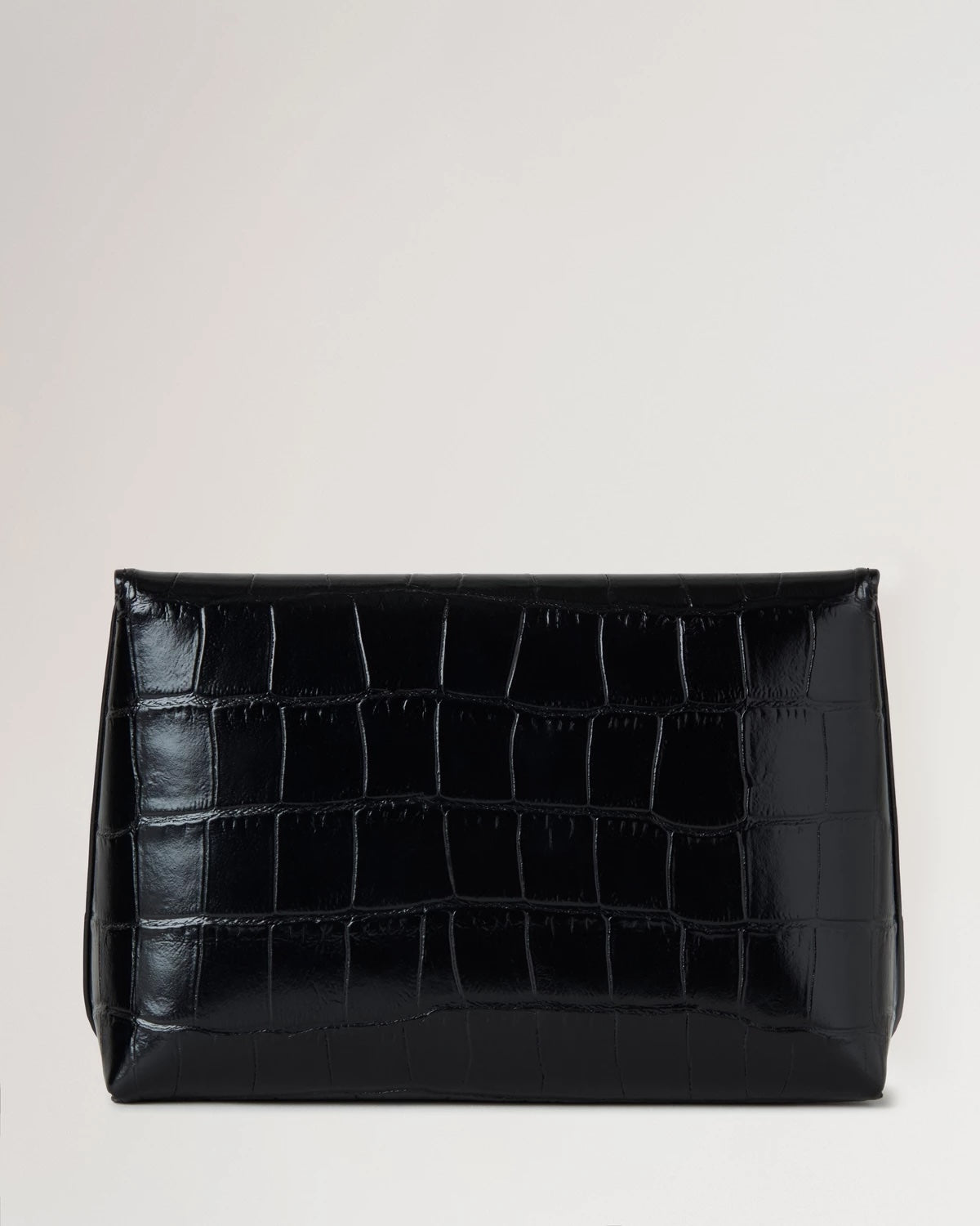 Darley Cosmetic Pouch Black Shiny Small Croc