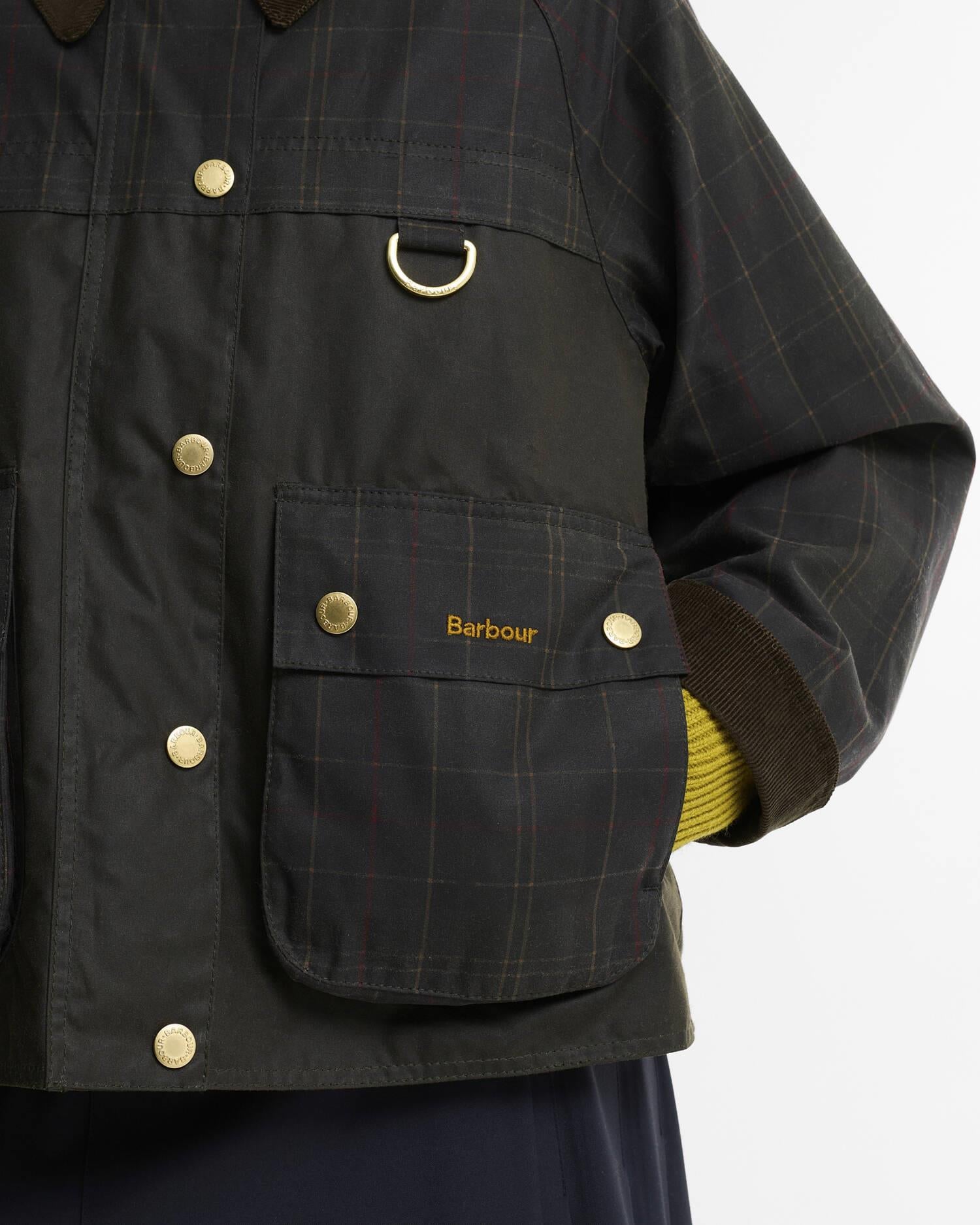 Tartan Reimagined Icons Tartan Spey Waxed Jacket Olive