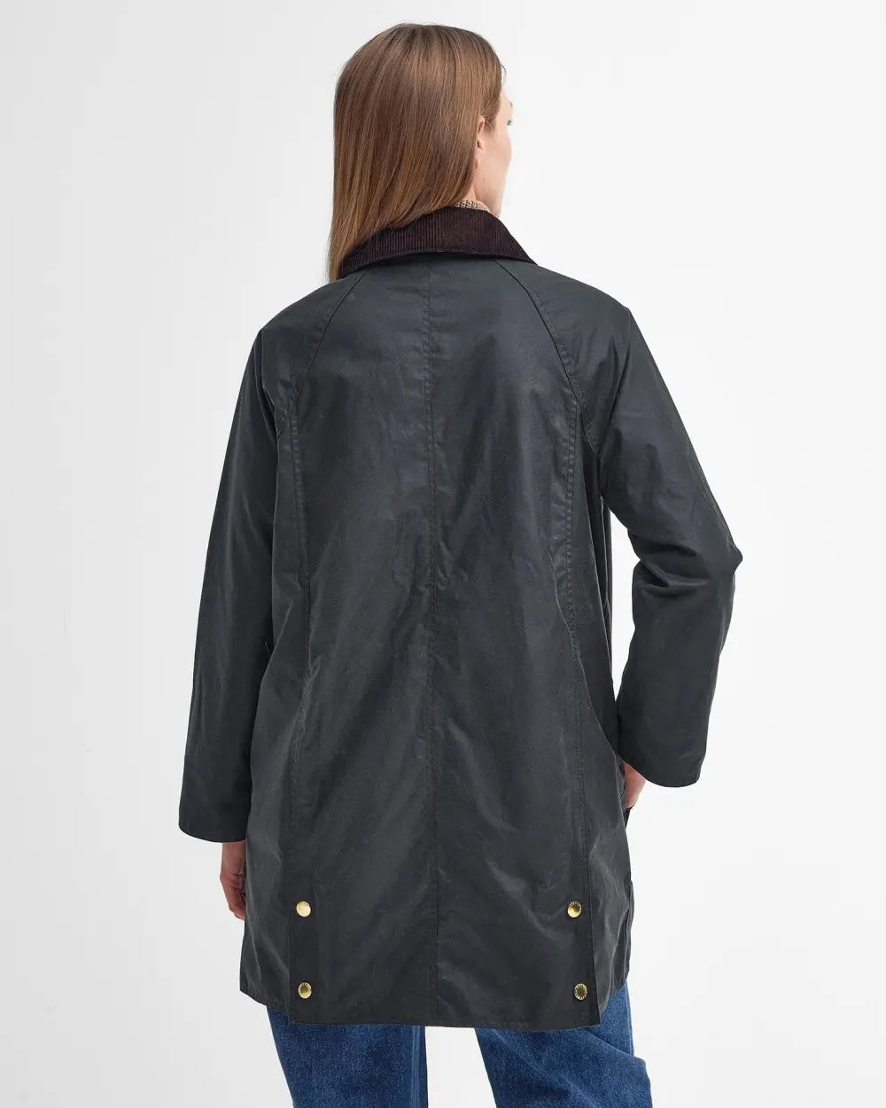 Long Beadnell Wax Jacket - Sage