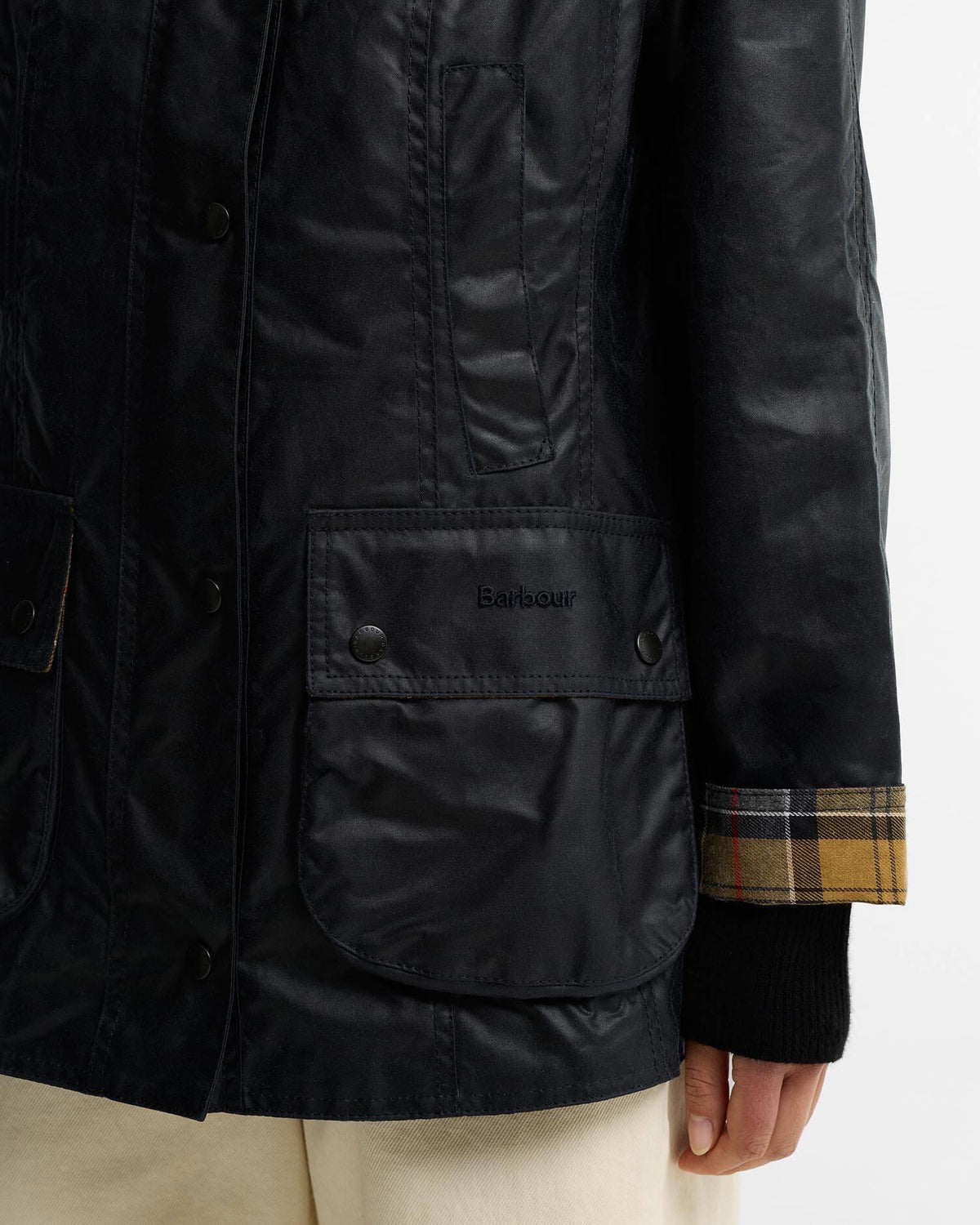 Beadnell Waxed Jacket Navy