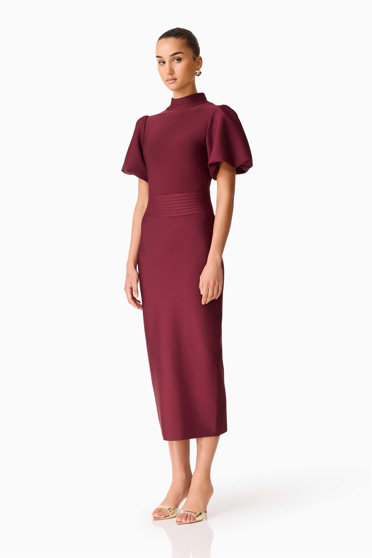 Ella Midi Dress Berry