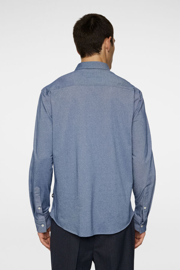 Marlon Jersey Shirt -Indigo melange