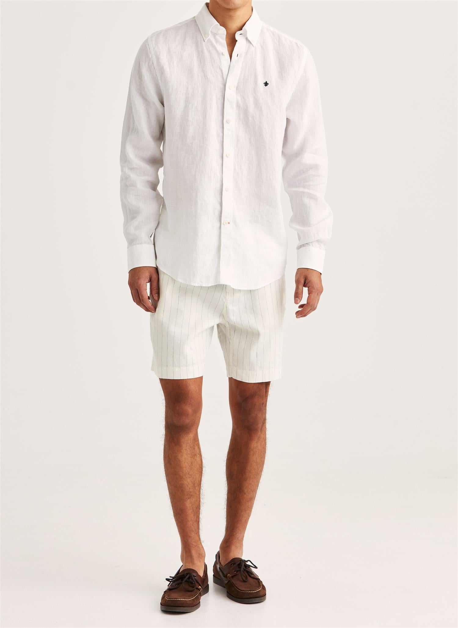 Douglas Linen Shirt - Off-White