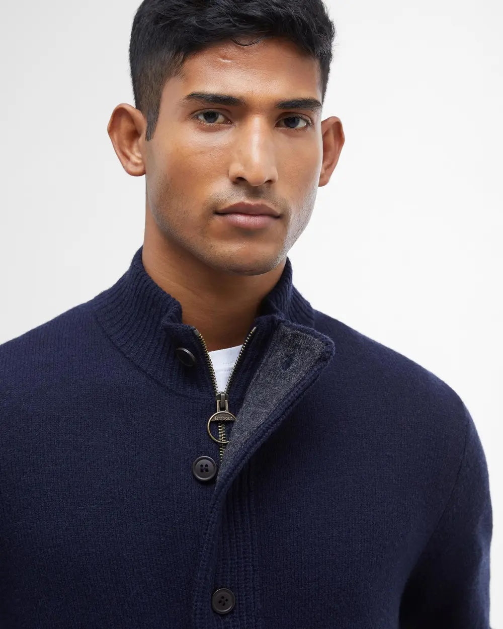 Essential Patch Zip Thru - Navy