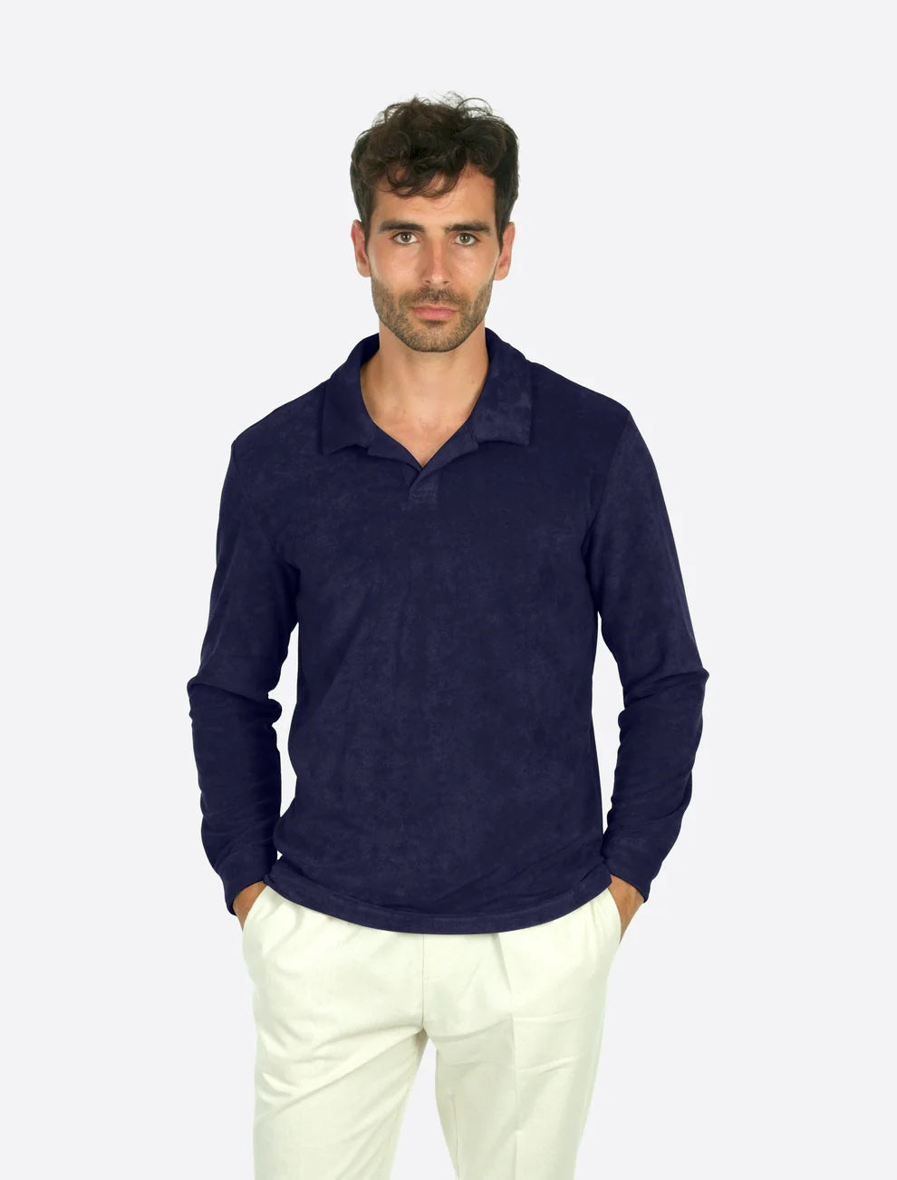 Riviera Terry Long Sleeve - Navy