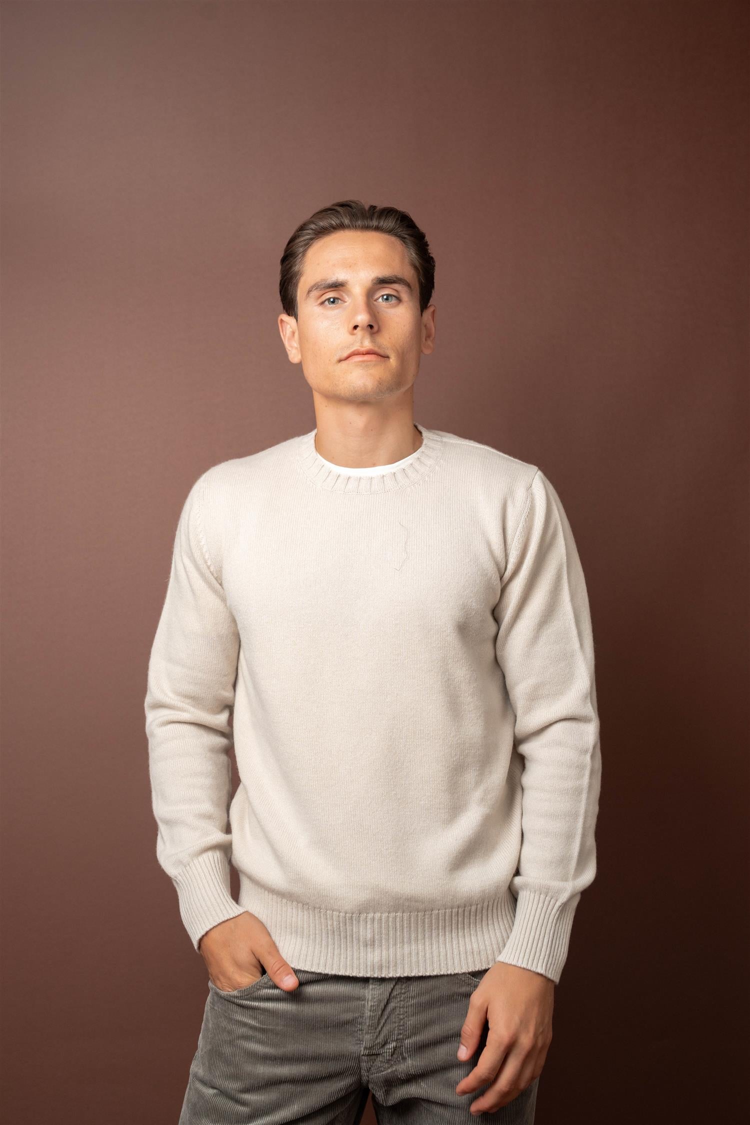 Crewneck Cashmere Blend - Off White