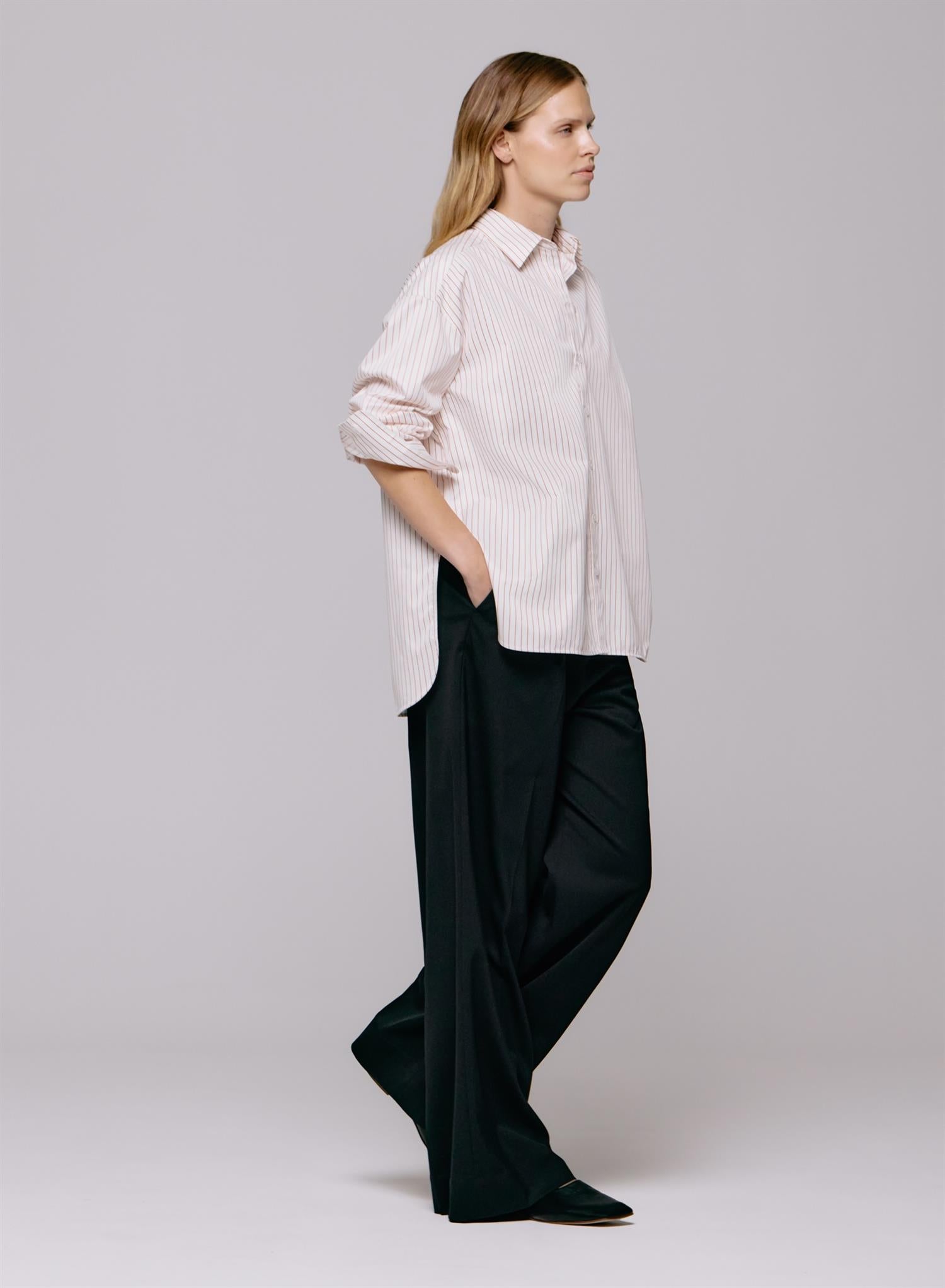 Edwina Shirt Burnt orange stripe