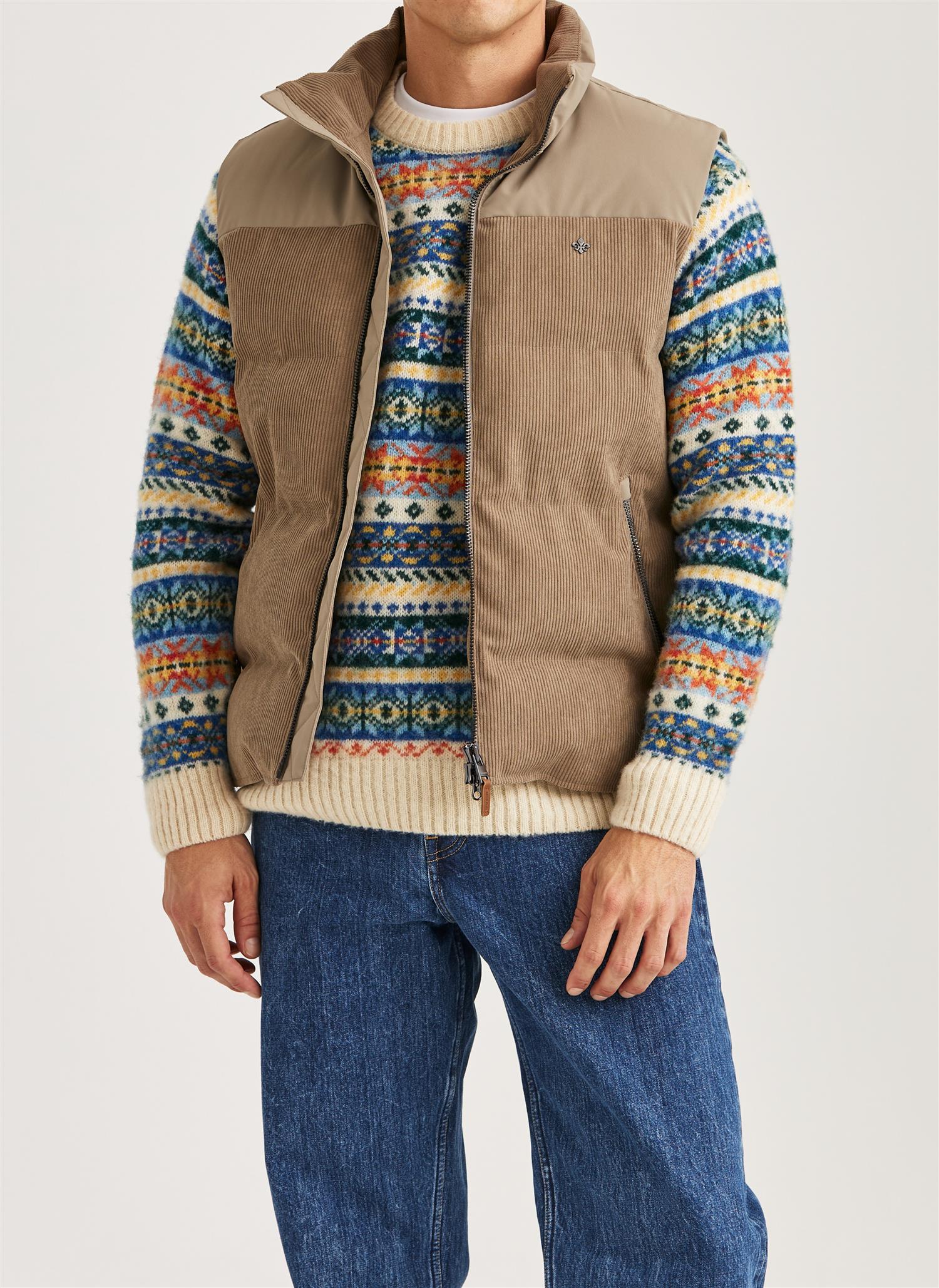 Catton Puffer Vest - Khaki