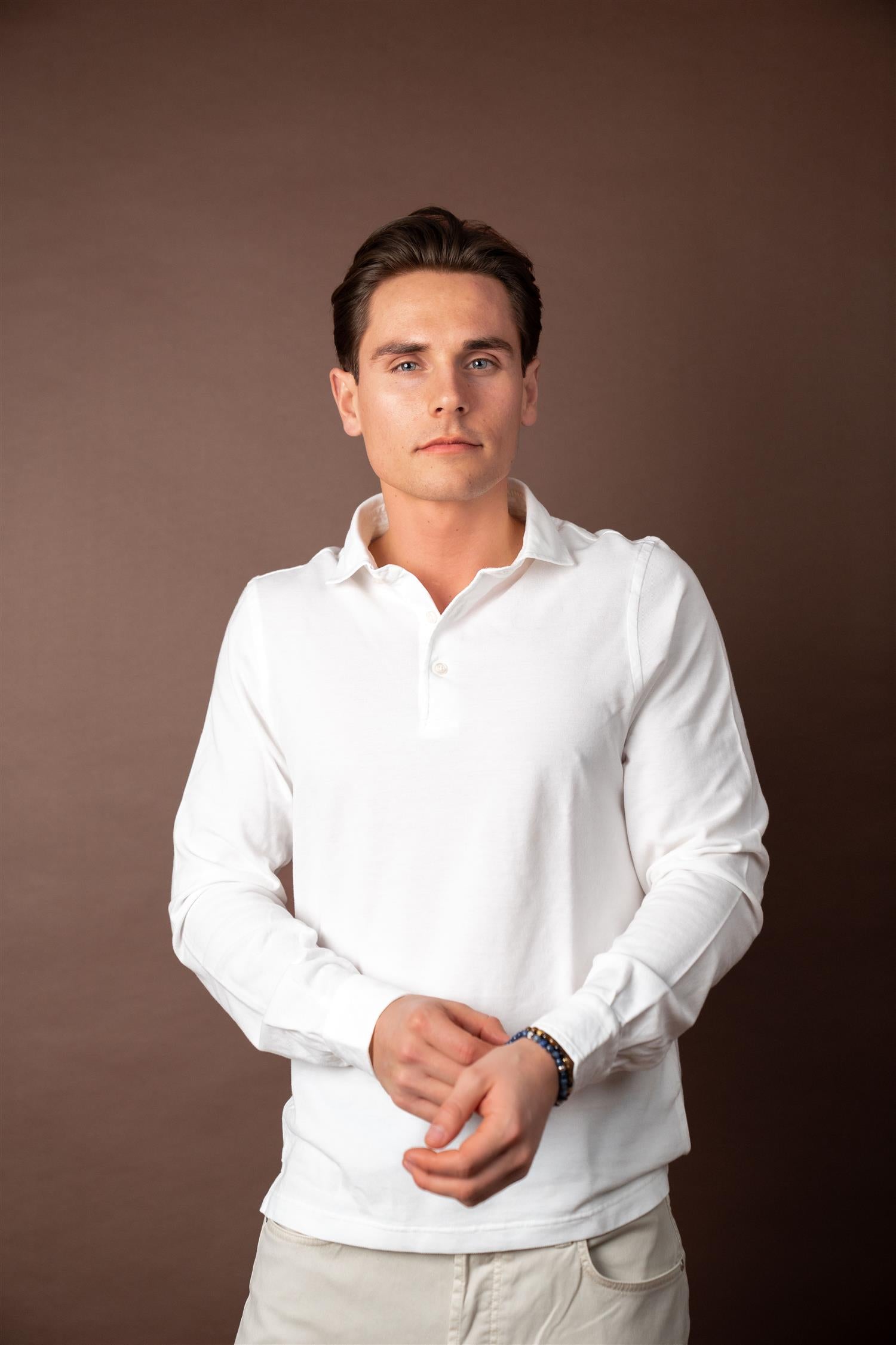 Pique Long Sleeve - Hvit
