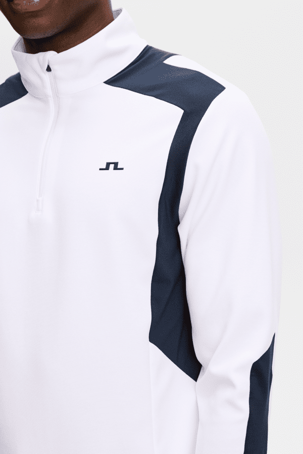Lukas Quarter Zip Mid Layer - Hvit