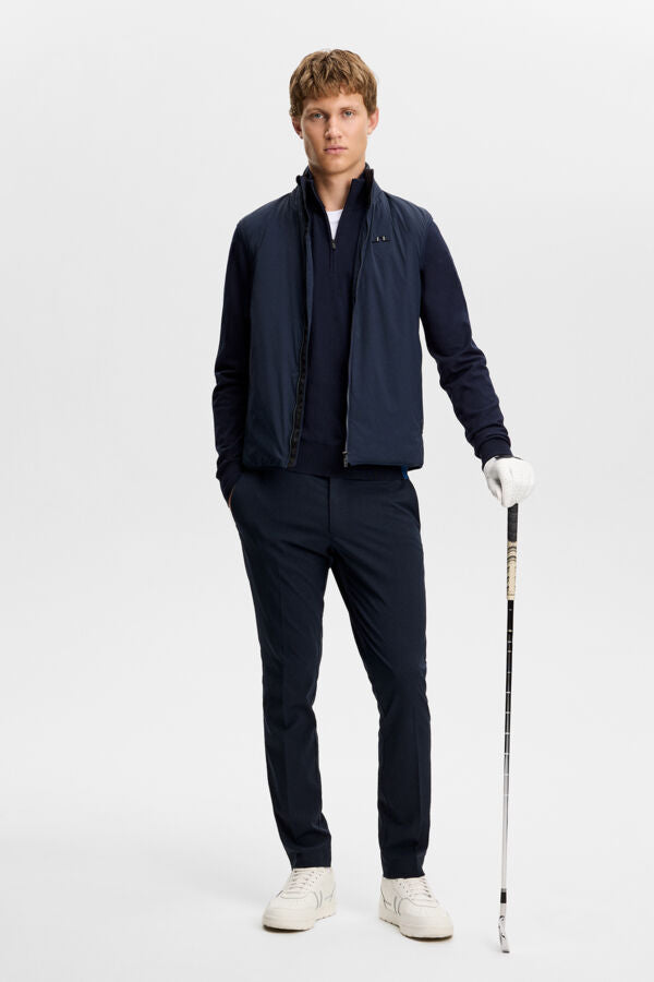 Kendrick Knitted Zip Sweater - Navy