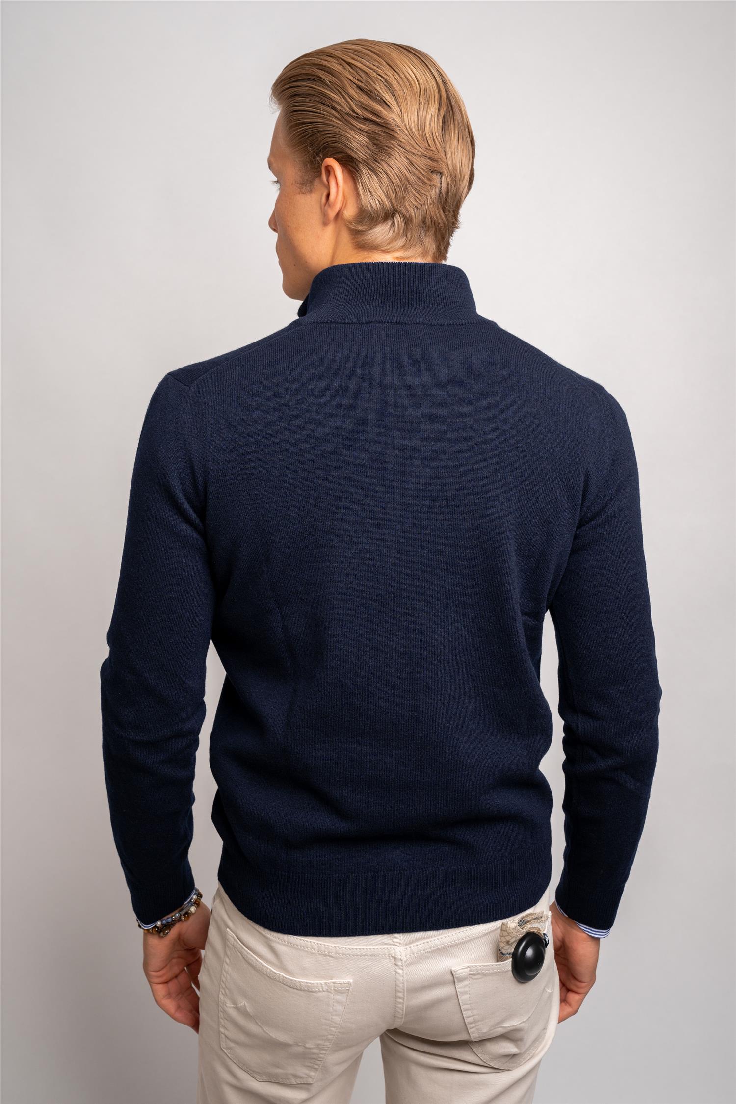 Half Zip - Navy
