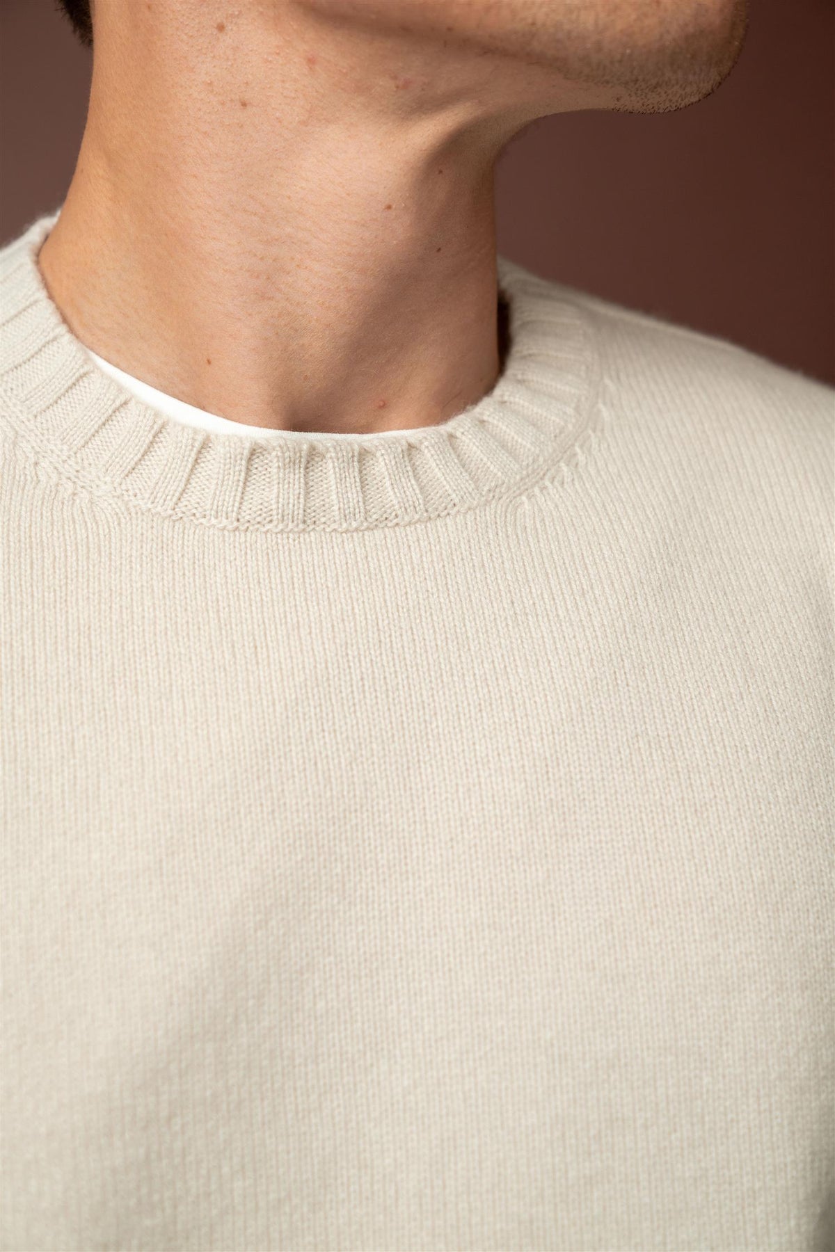 Crewneck Cashmere Blend - Off White