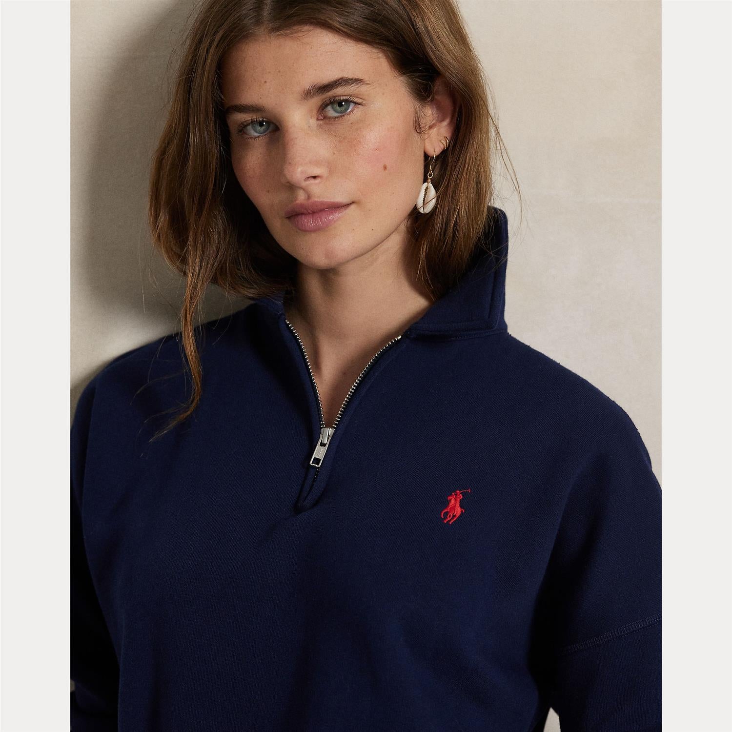 Fleece Quarter Zip Navy