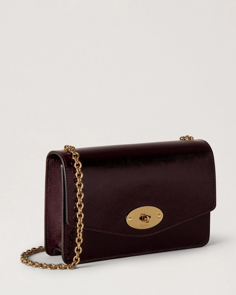 Small Darley Patent Deep Aubergine