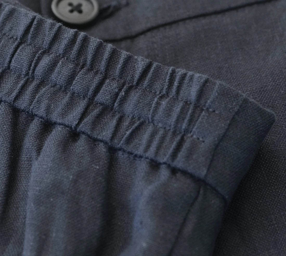 Marco Linen Shorts - Navy
