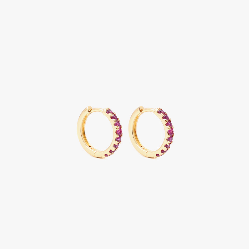 Mini Hoop 12mm Pink Gold
