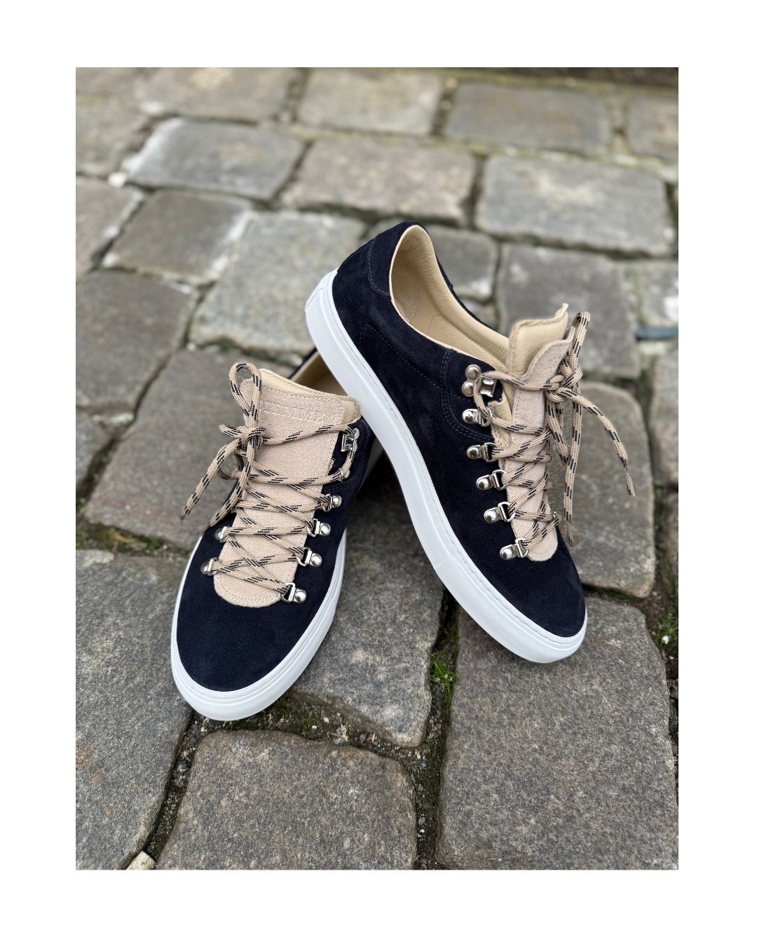 Marostica Low - Navy Suede Mix
