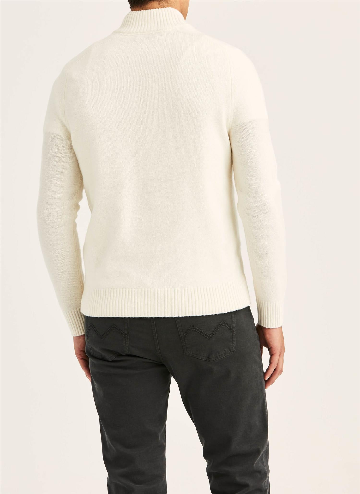 Hertford Half Zip - Off White