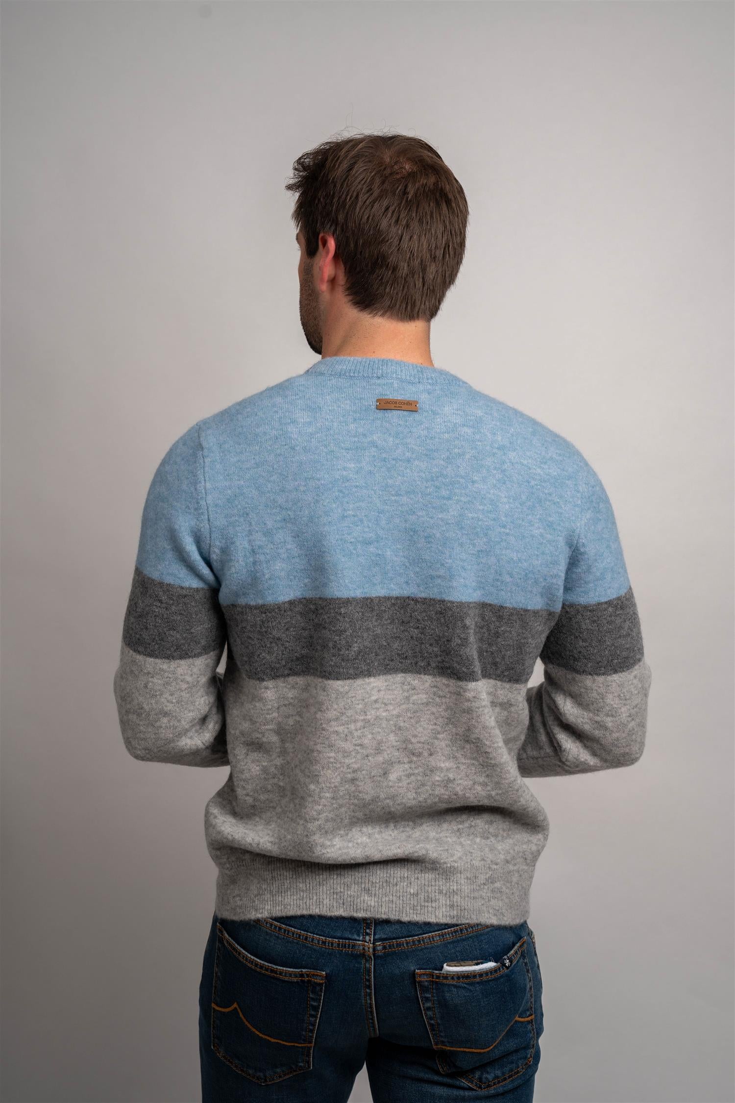 Crewneck Milano-Cortina - Grey/Light Blue