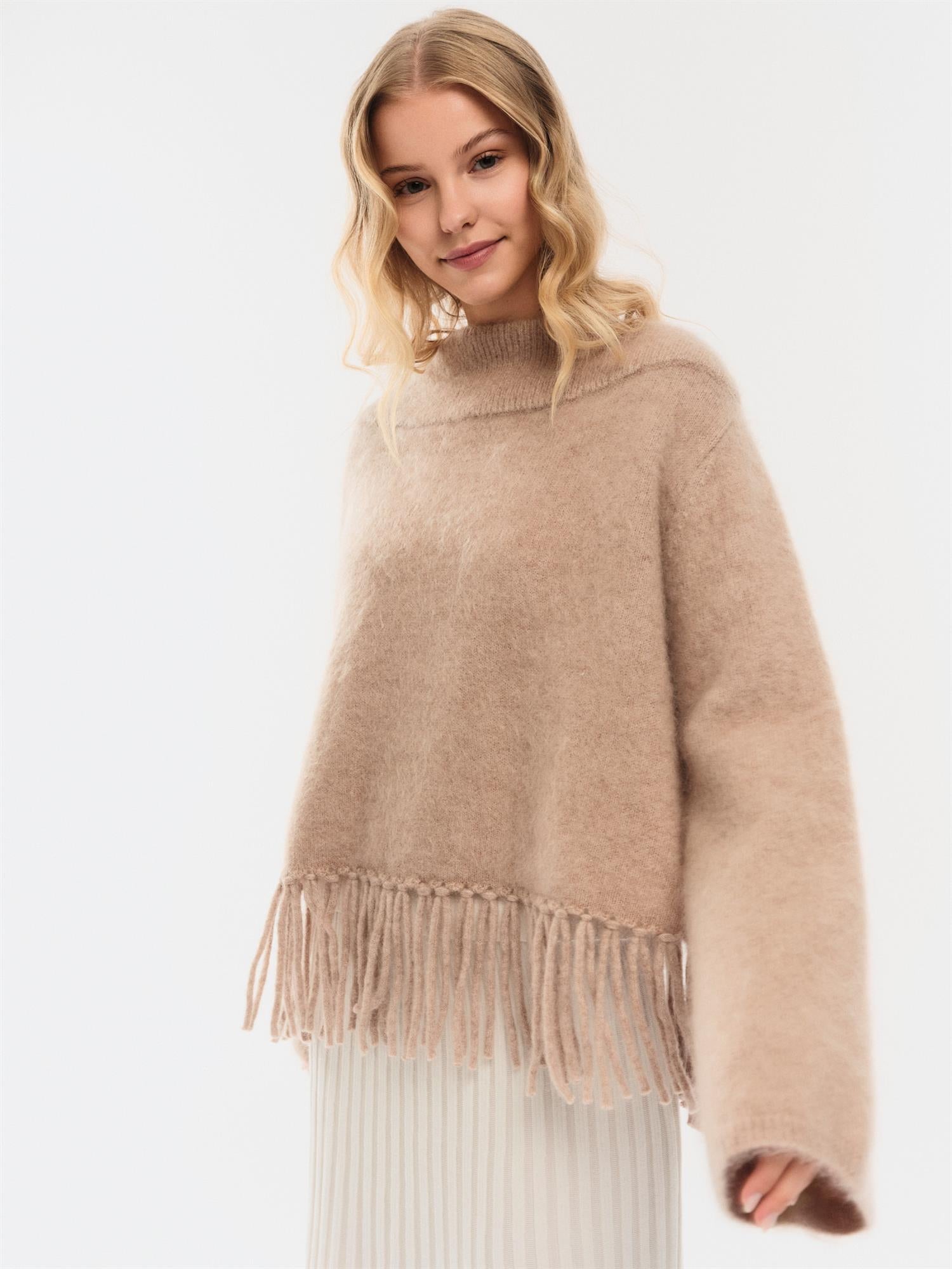 Gine Chunky Sweater Hazel Beige