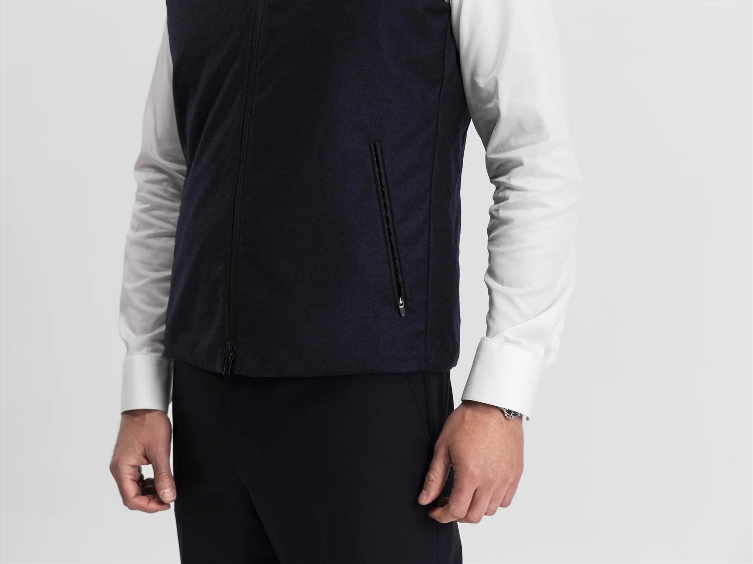 Raptor Saville Vest - Navy Wool