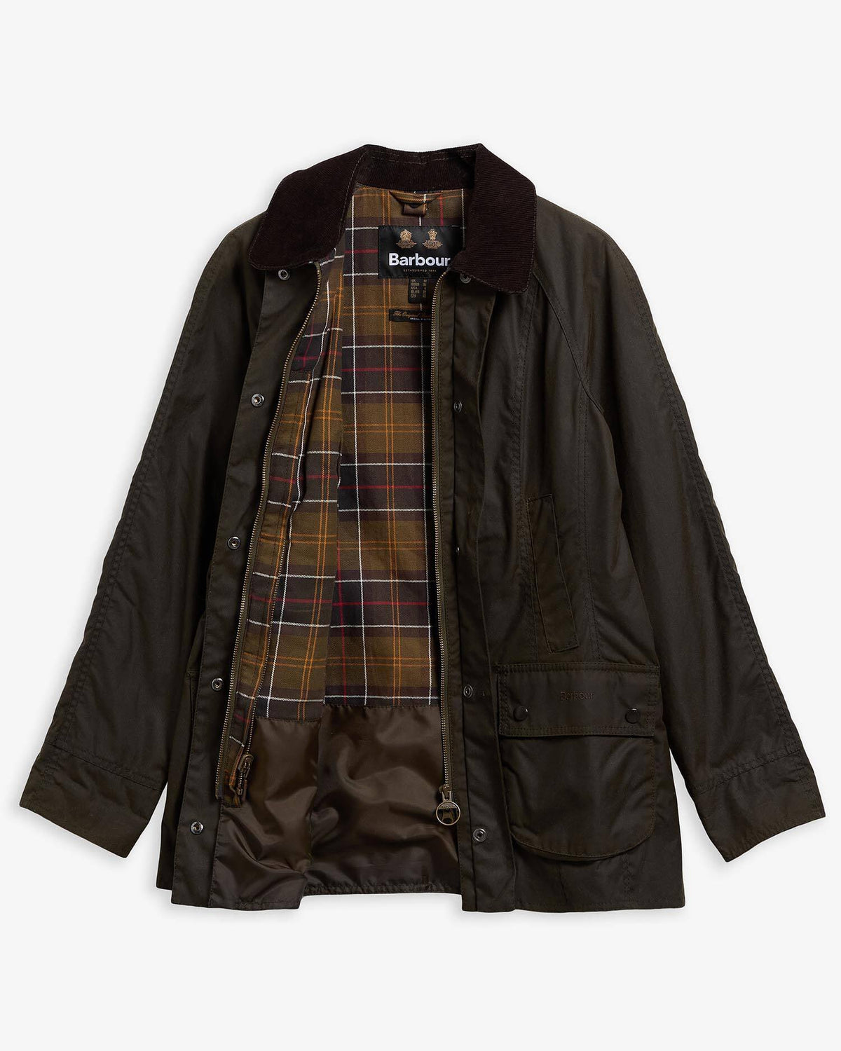 Beadnell Wax Jacket Olive