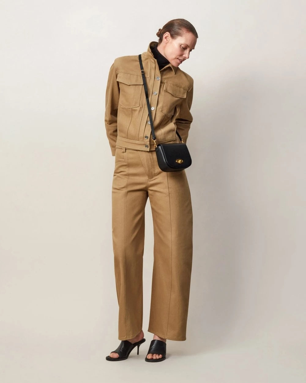 Small Darley Satchel Small Classic Grain Black