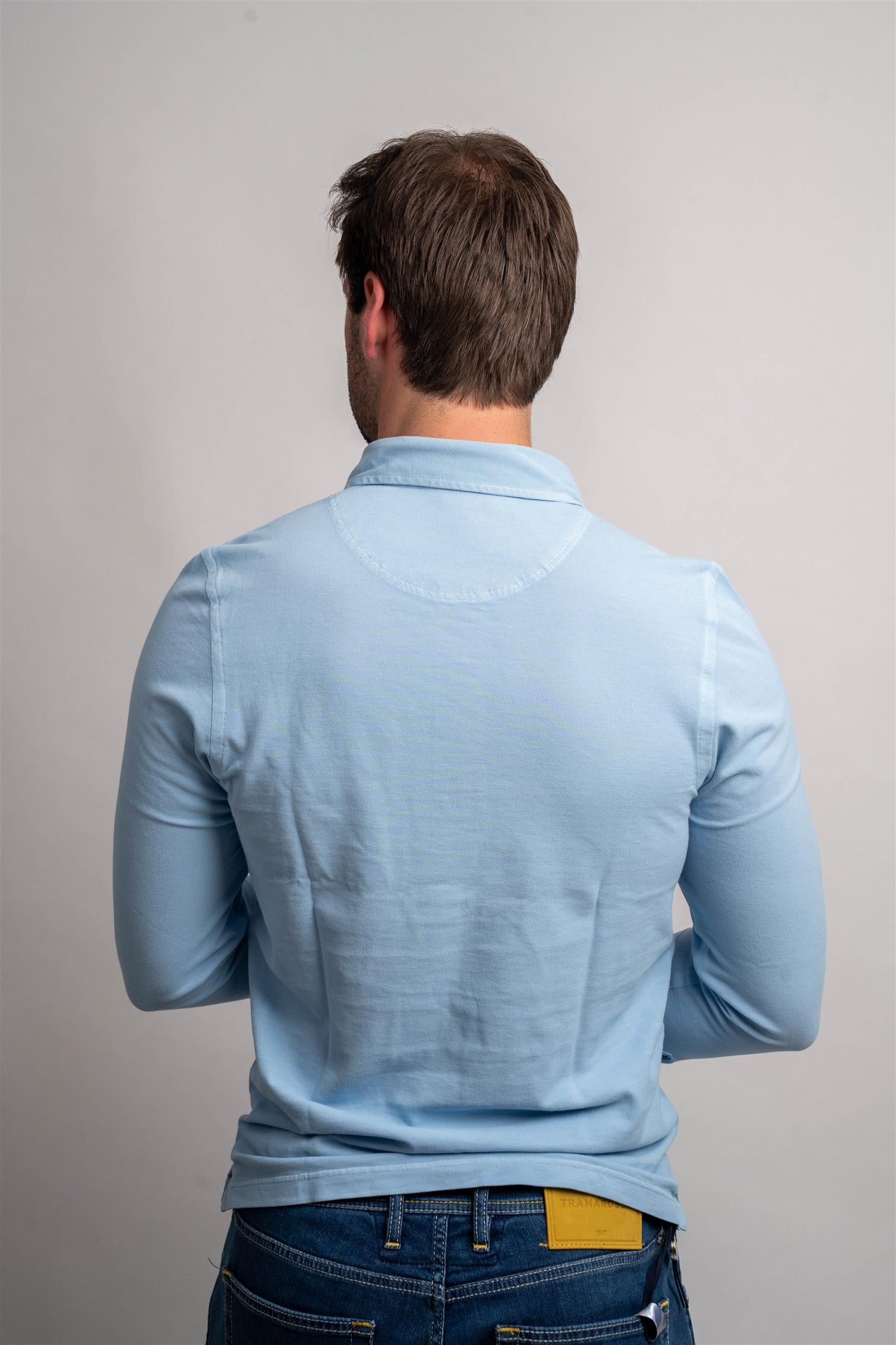 Pique Long Sleeve - Lyseblå