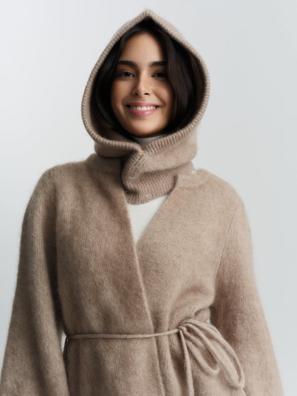 Fredrikke Chunky Cardigan Hazel Beige
