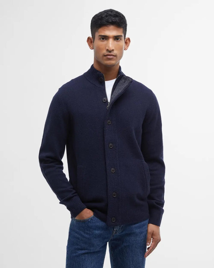 Essential Patch Zip Thru - Navy