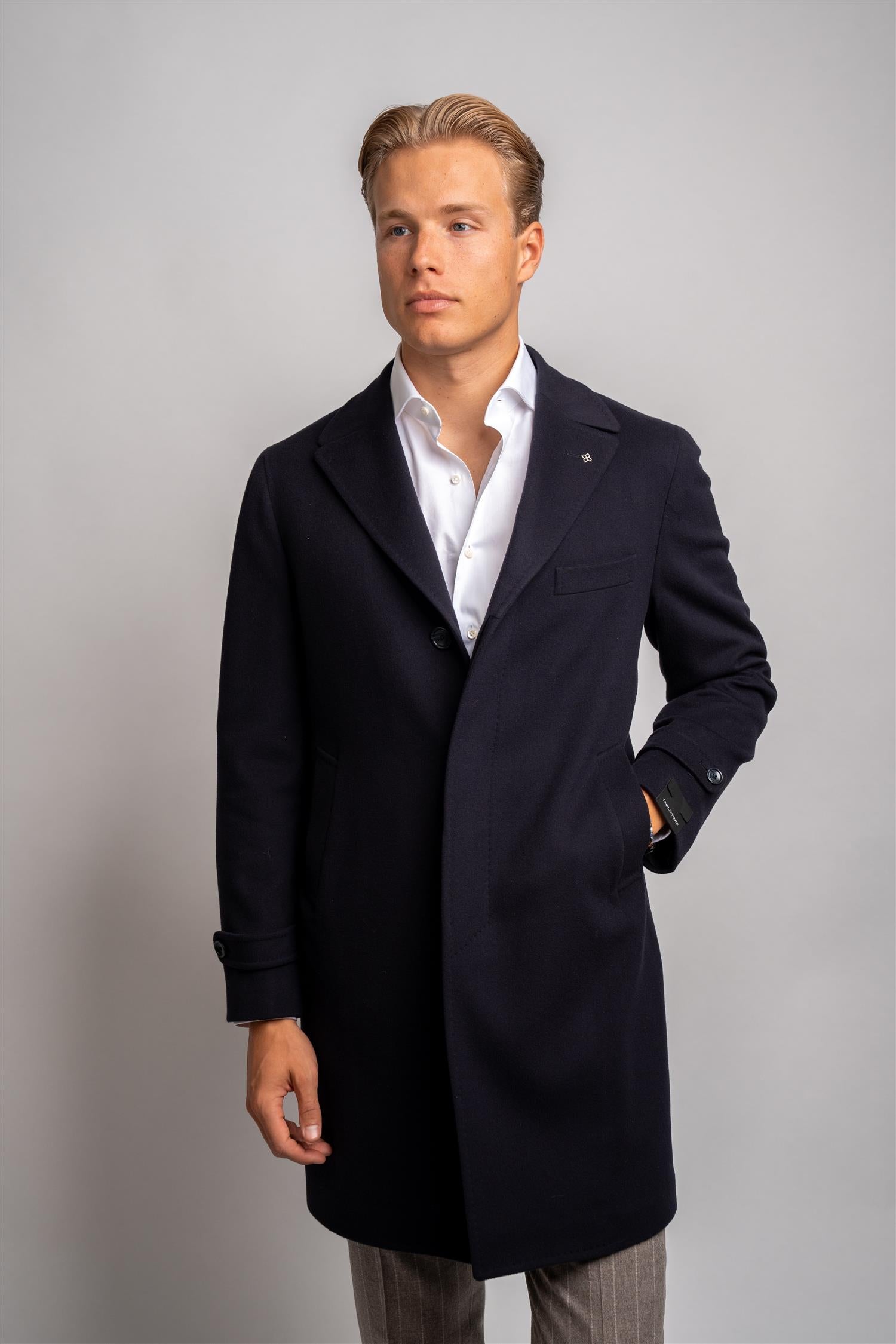 Thomas Coat Wool/Cashmere - Navy