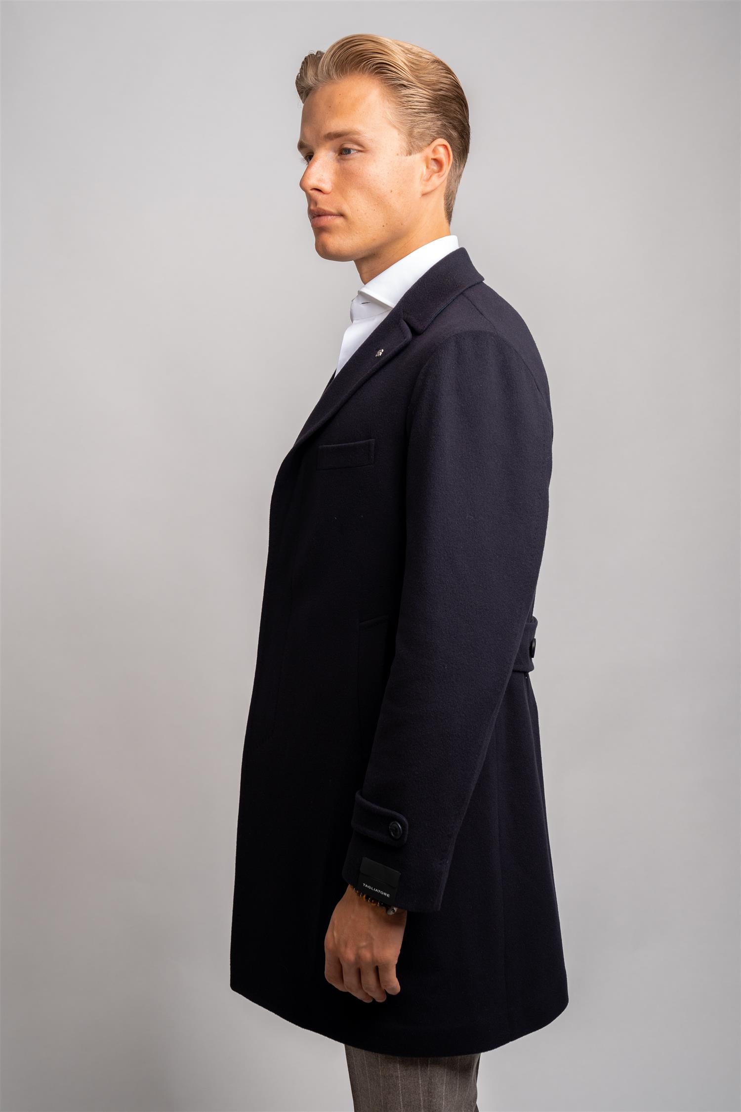 Thomas Coat Wool/Cashmere - Navy