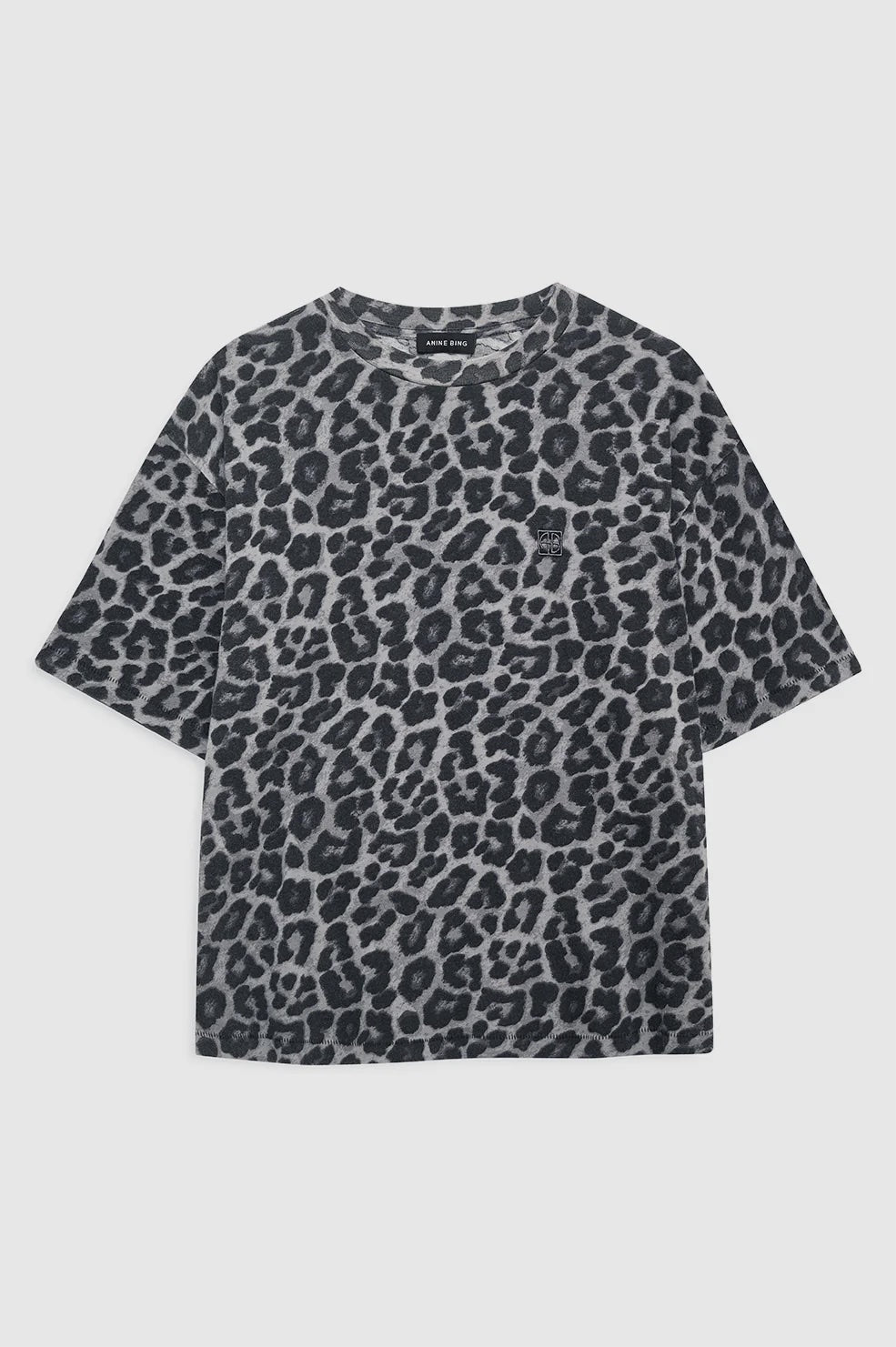 Cohen Tee - Grey Leopard