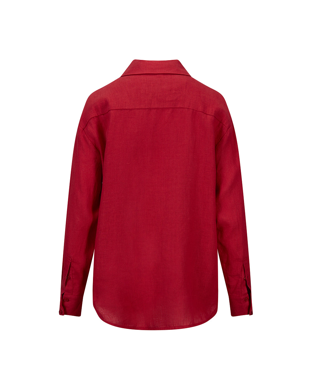 Livia Linen Shirt - Red