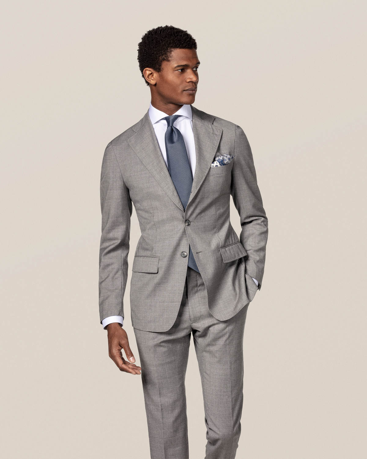 Slim White Signature Twill Shirt - Extreme Cut Away Single