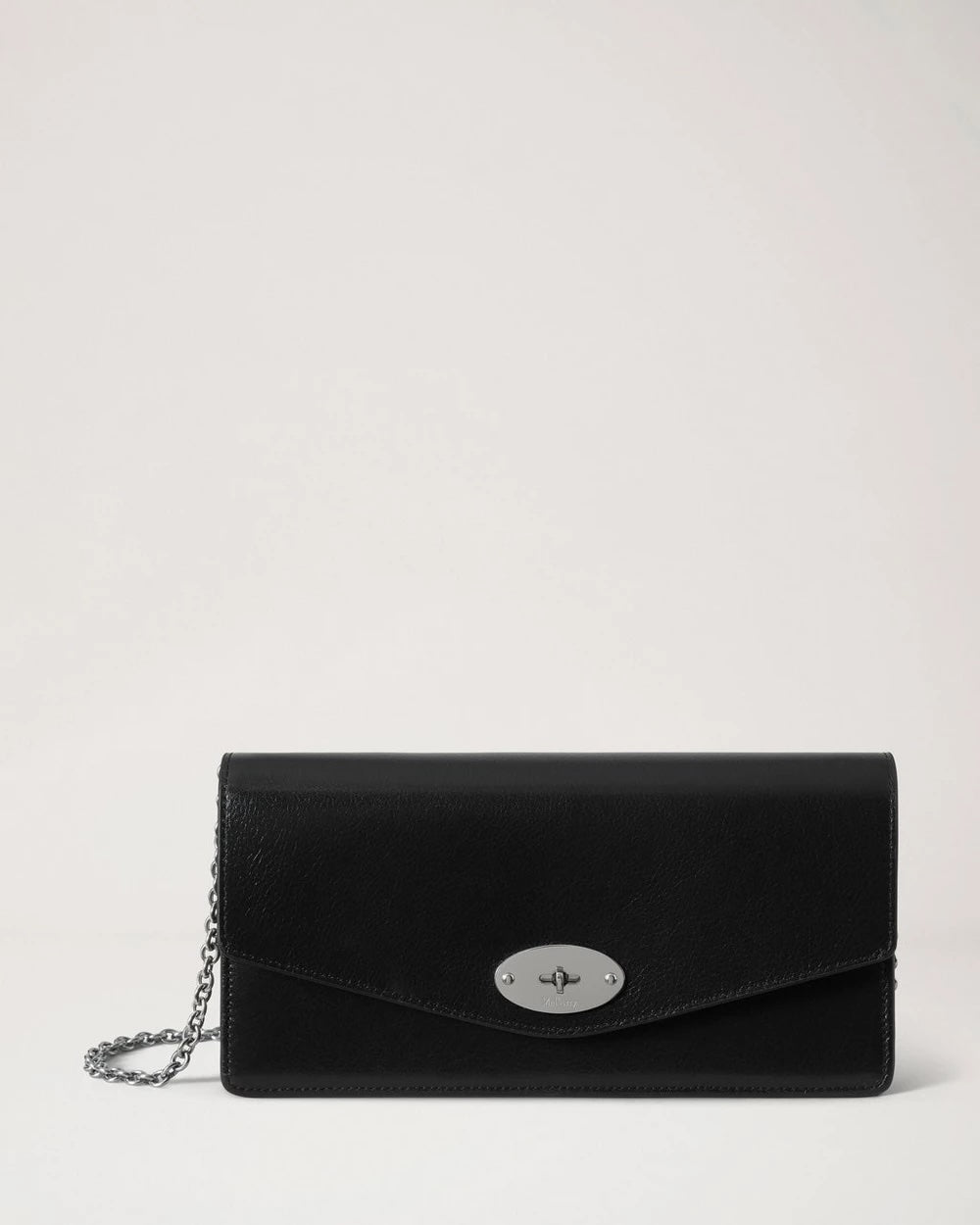 Darley Clutch High Shine Leather Black