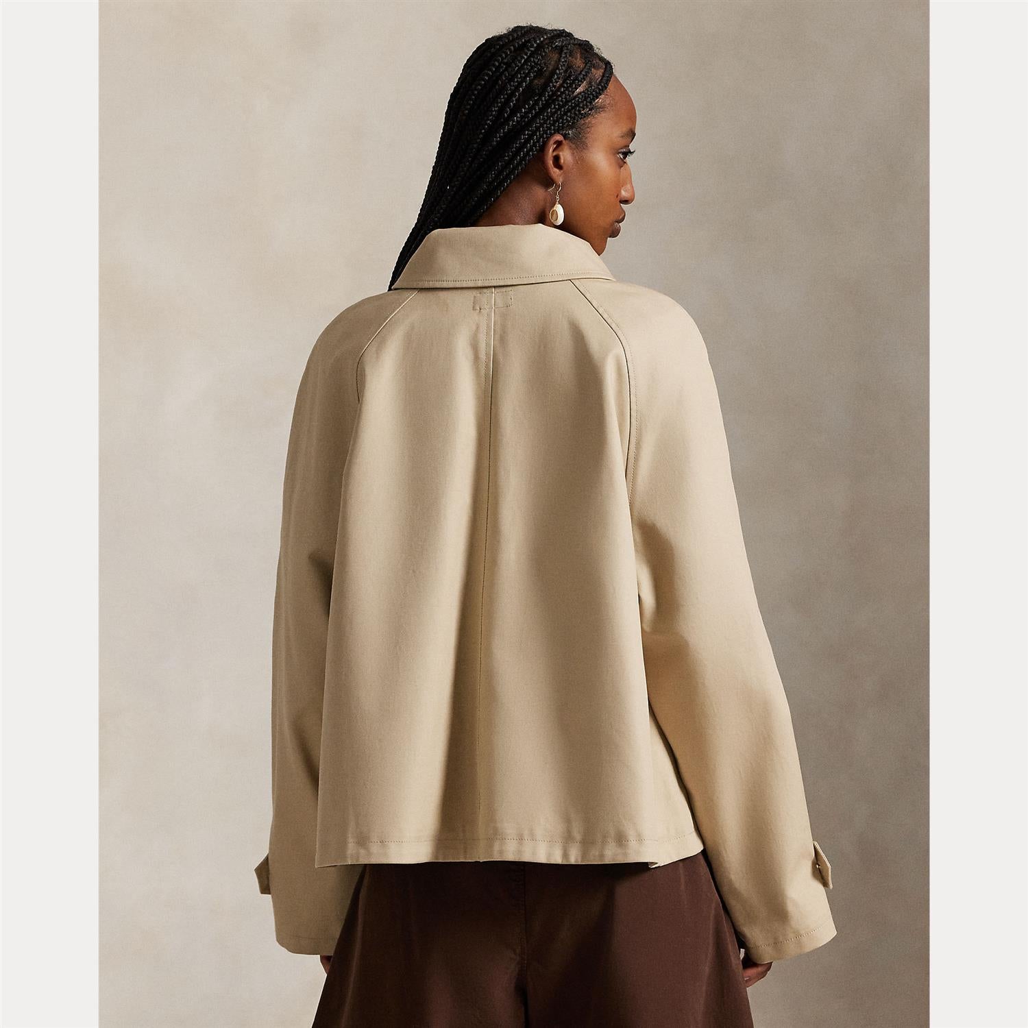 Cotton Twill Jacket Beige