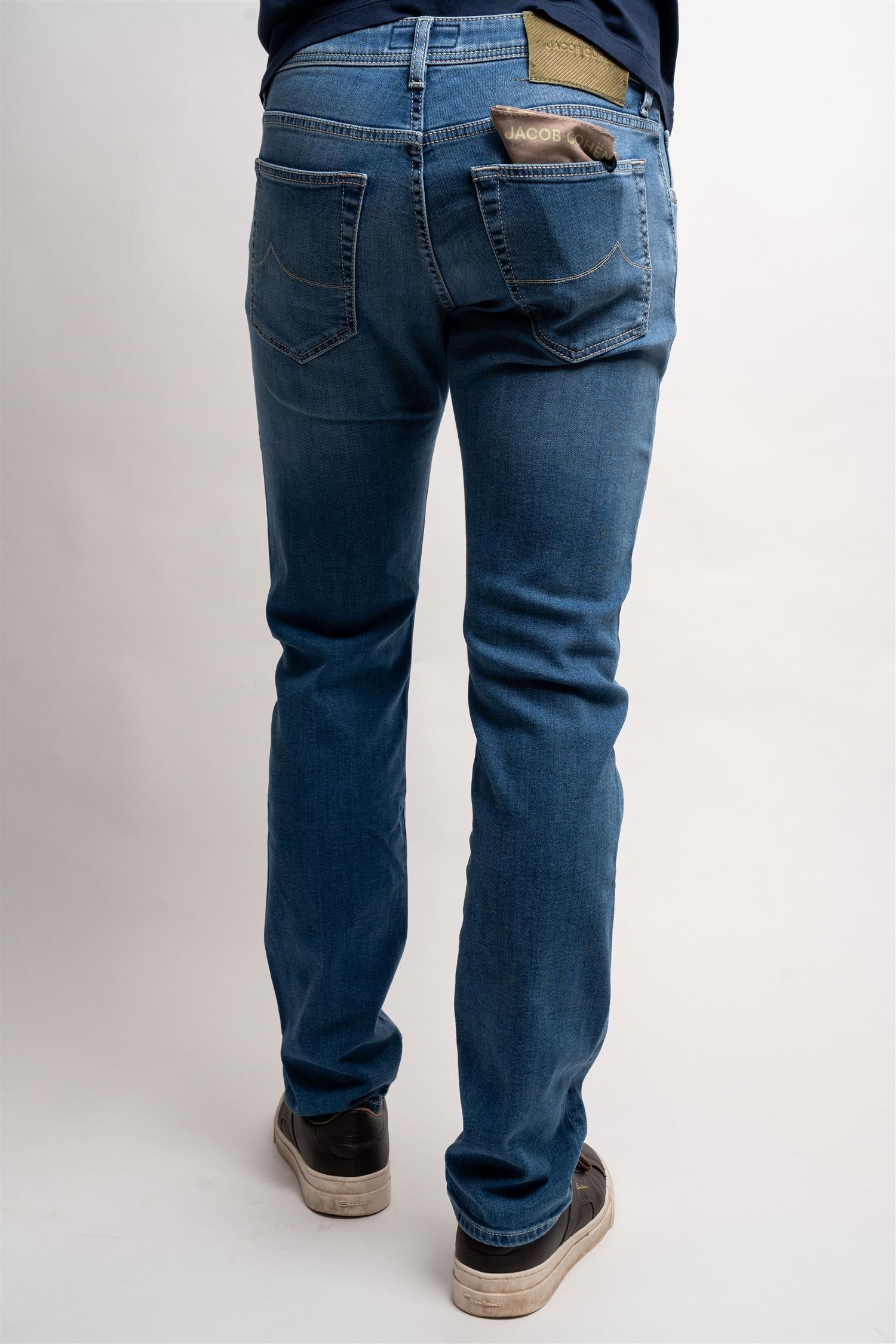 Nick Medium Blue - Grønn Patch