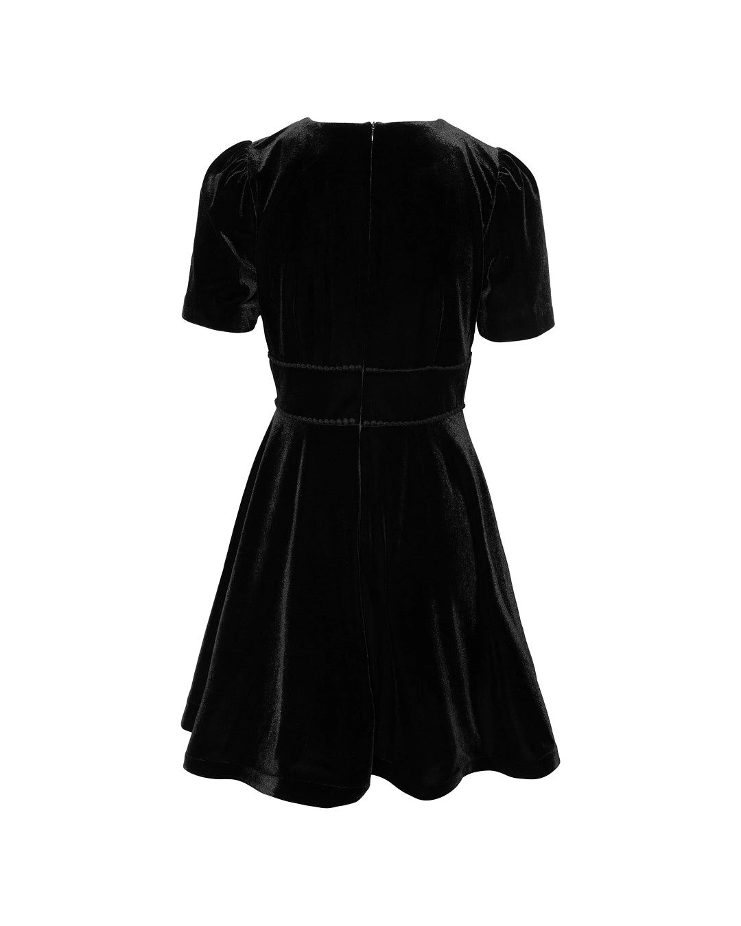 Fiona Mini Dress - Black Velvet