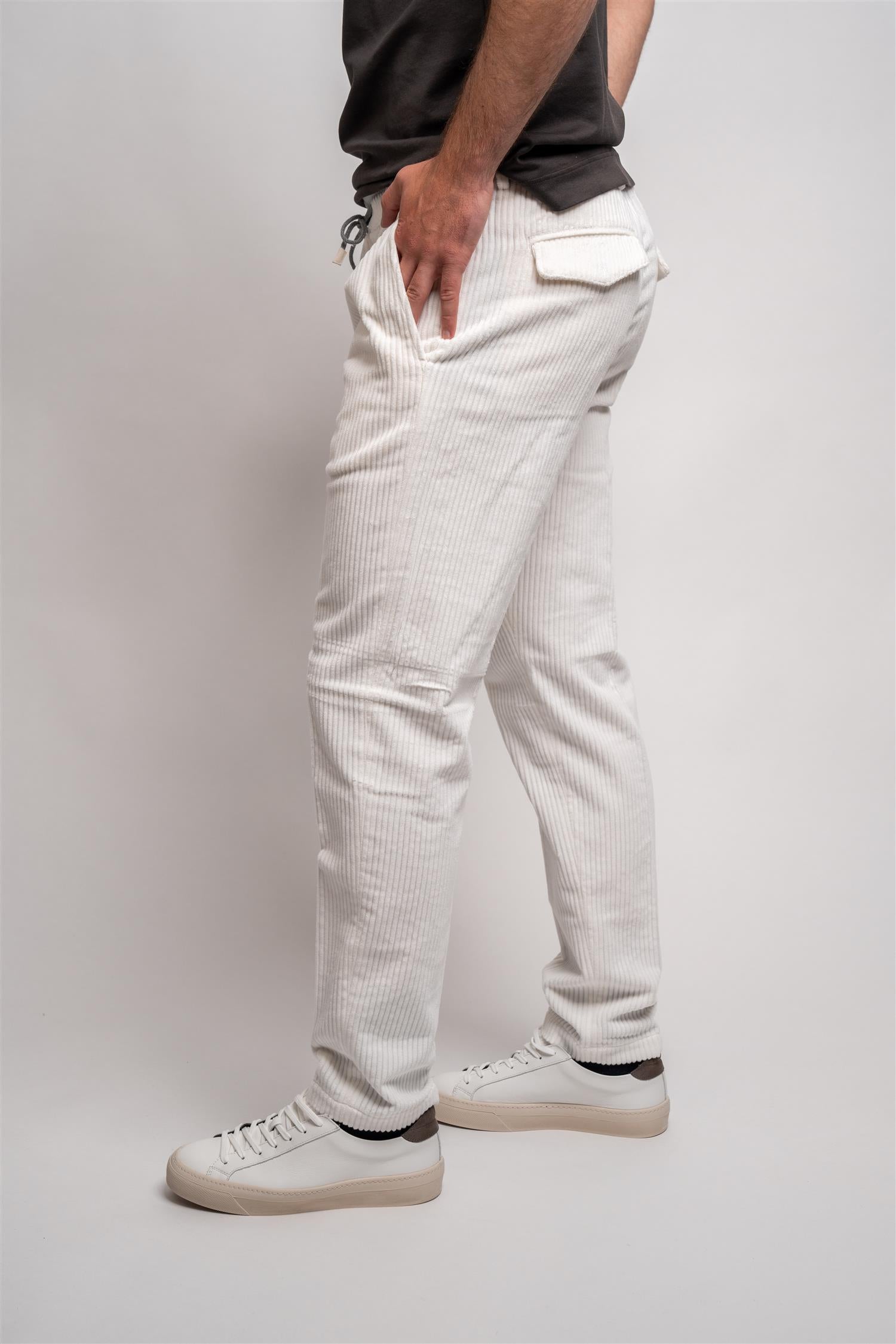 Jogger Pant Cord- White