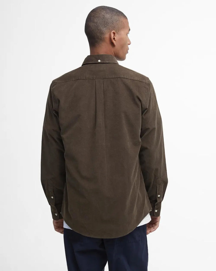 Ramsey Tailored Cord Shirt - Brown